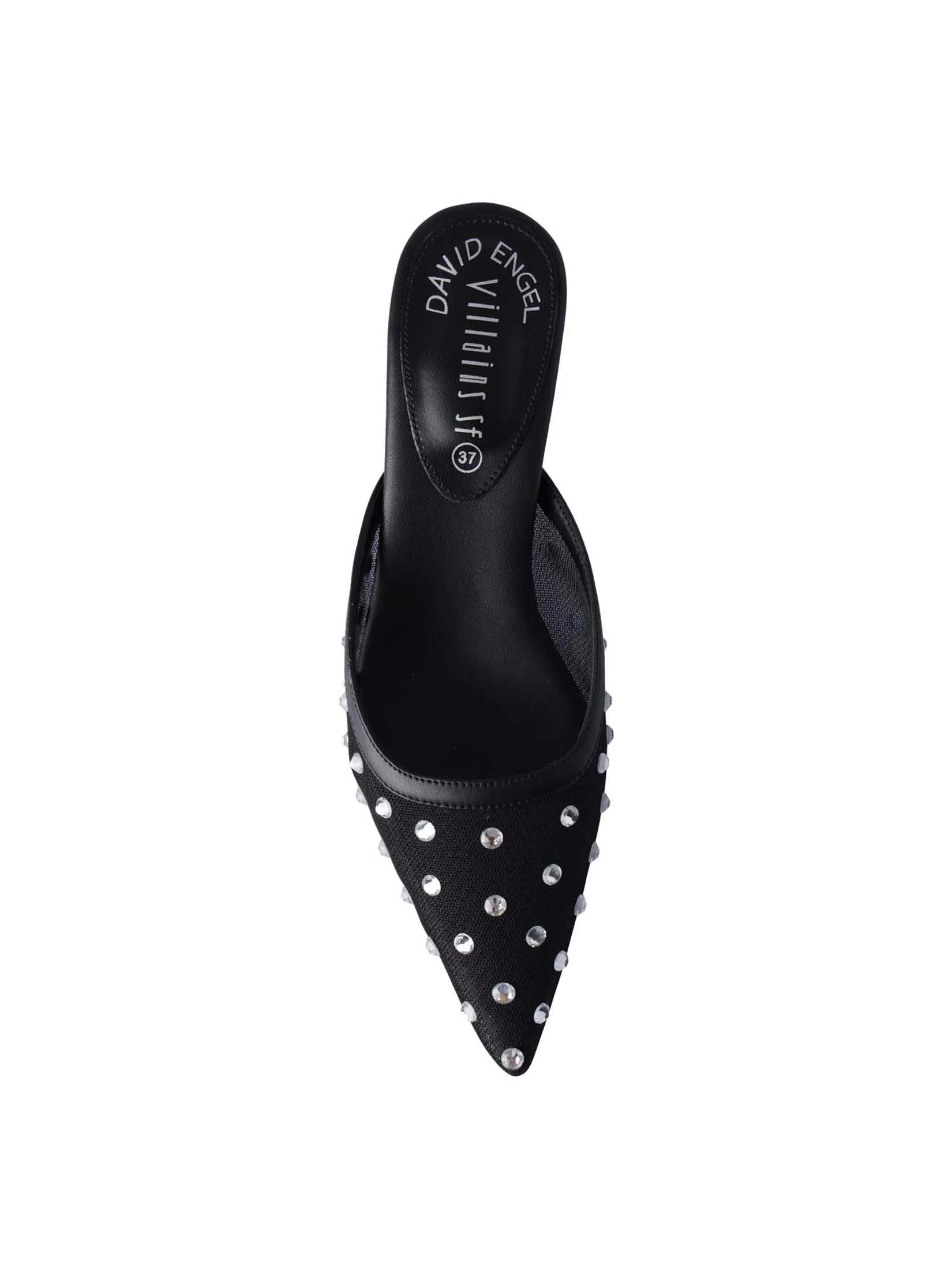 VILLAINS SF LIRA Women's Mule Heels BLACK VILLAINS SF LIRA Women's Mule Heels BLACK