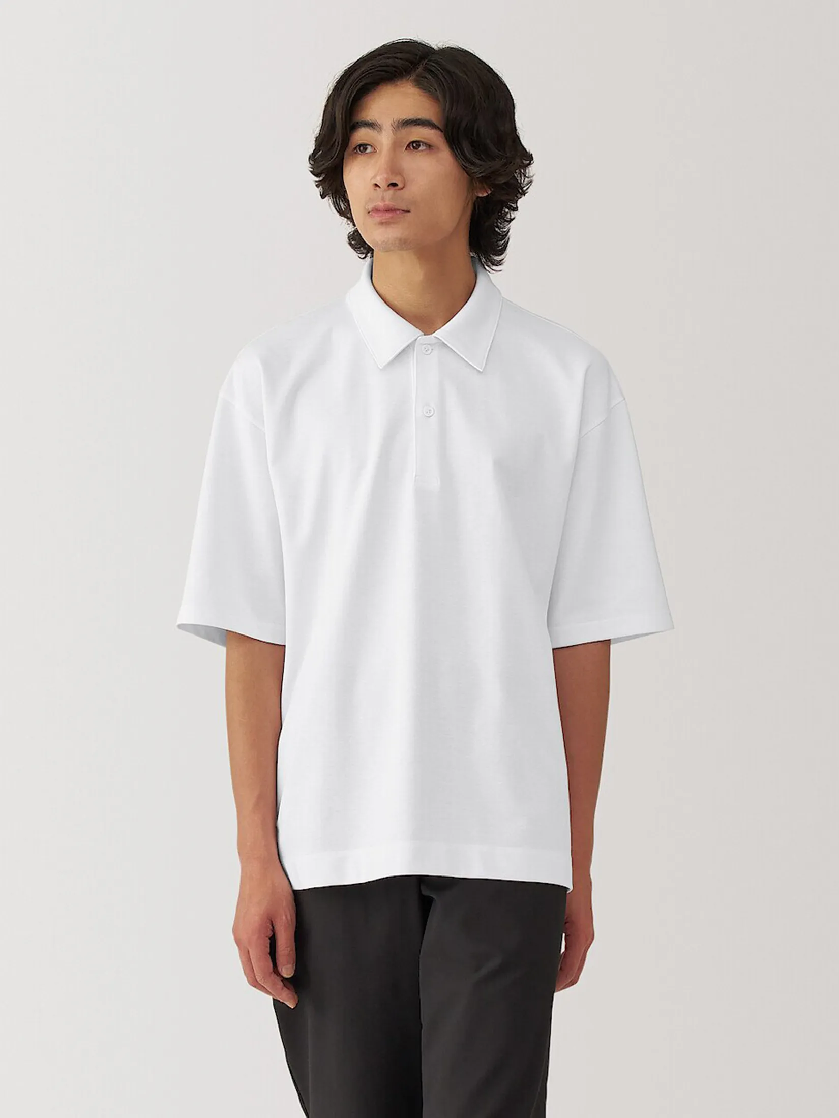 MUJI Men Polo Shirt  Cool Touch Half Sleeve MUJI Men Polo Shirt  Cool Touch Half Sleeve