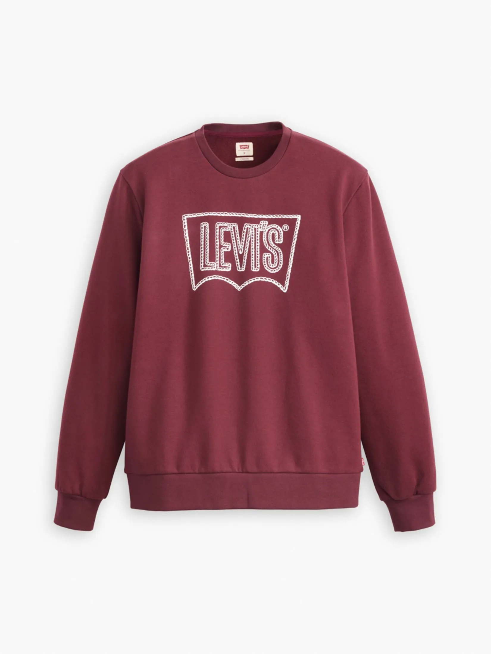 LEVI'S Men's Standard Fit Graphic Crewneck Sweatshirt Chili Red LEVI'S Men's Standard Fit Graphic Crewneck Sweatshirt Chili Red