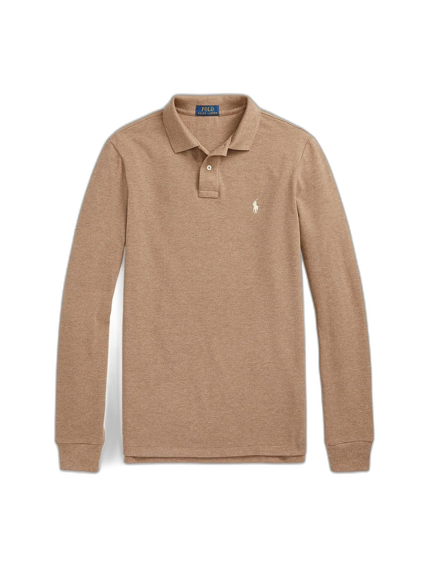 POLO RALPH LAUREN Men Polo-Custom Slim Fit Mesh Polo Shirt MNPOKNI16822293-Brown POLO RALPH LAUREN Men Polo-Custom Slim Fit Mesh Polo Shirt MNPOKNI16822293-Brown