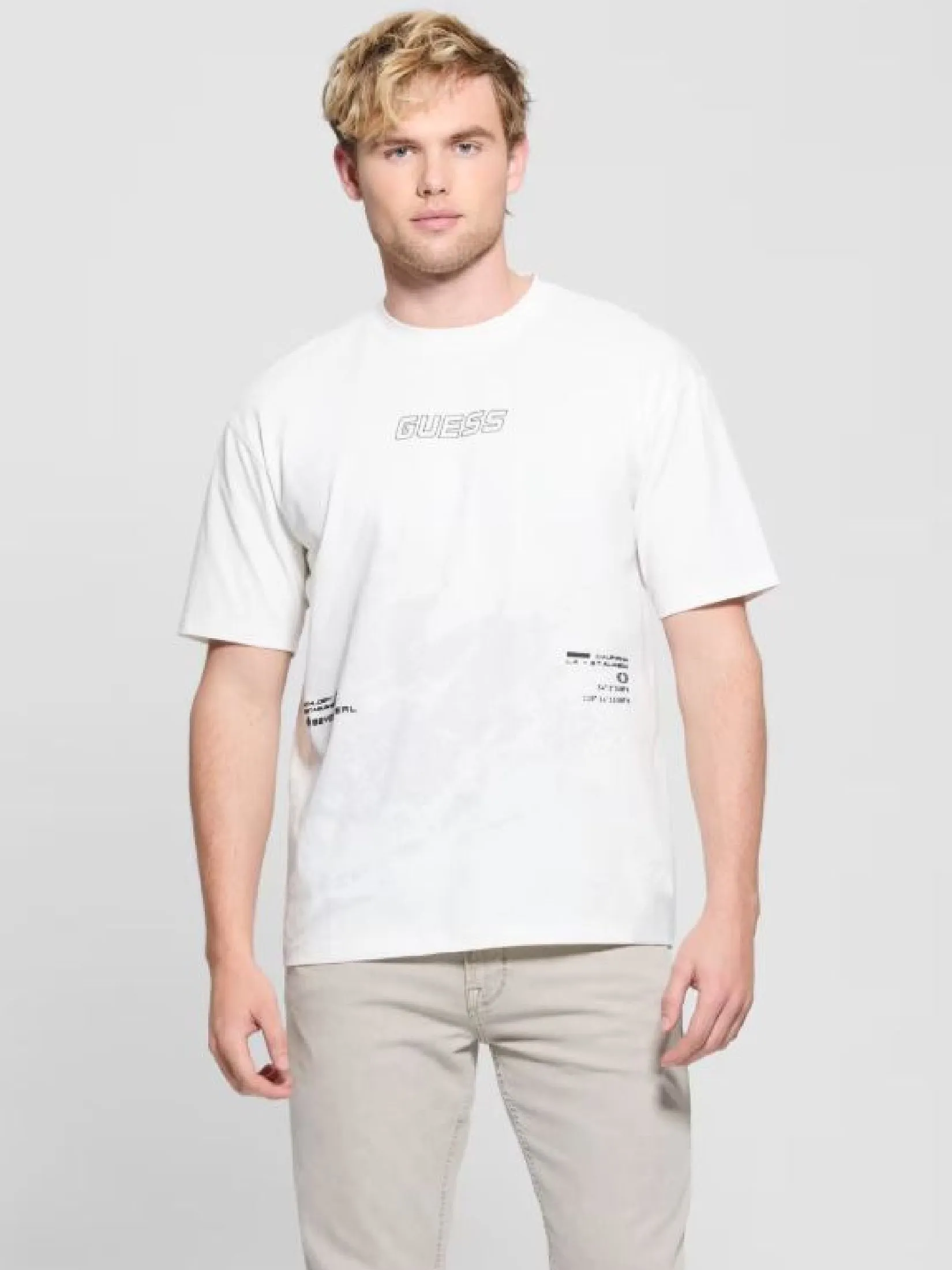 GUESS GUESS MEN Kocha Casual  T-Shirt  Z5GI05I3Z14  -  White GUESS GUESS MEN Kocha Casual  T-Shirt  Z5GI05I3Z14  -  White