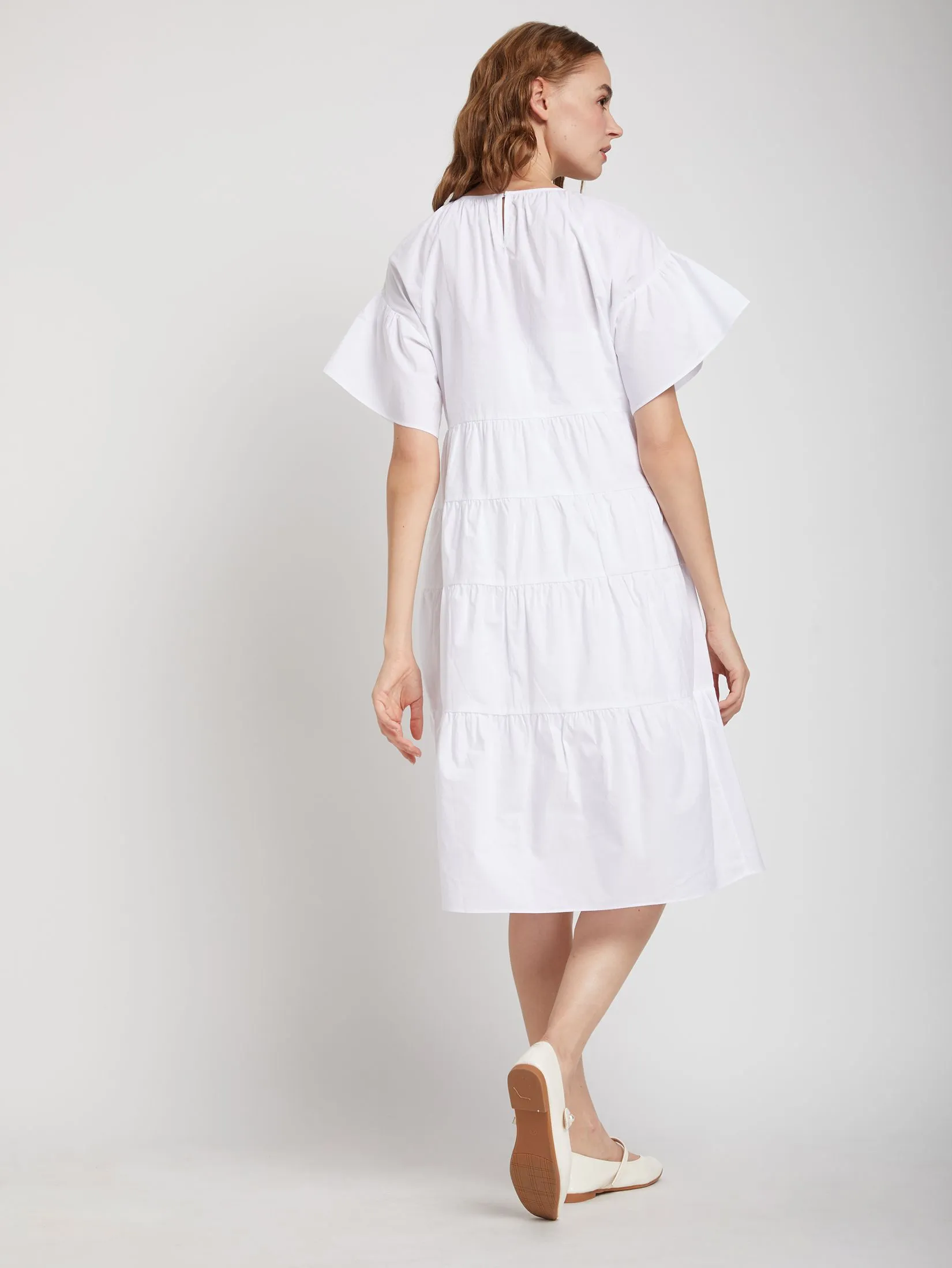 LOLITA Women Dress Poplin Ruffle
