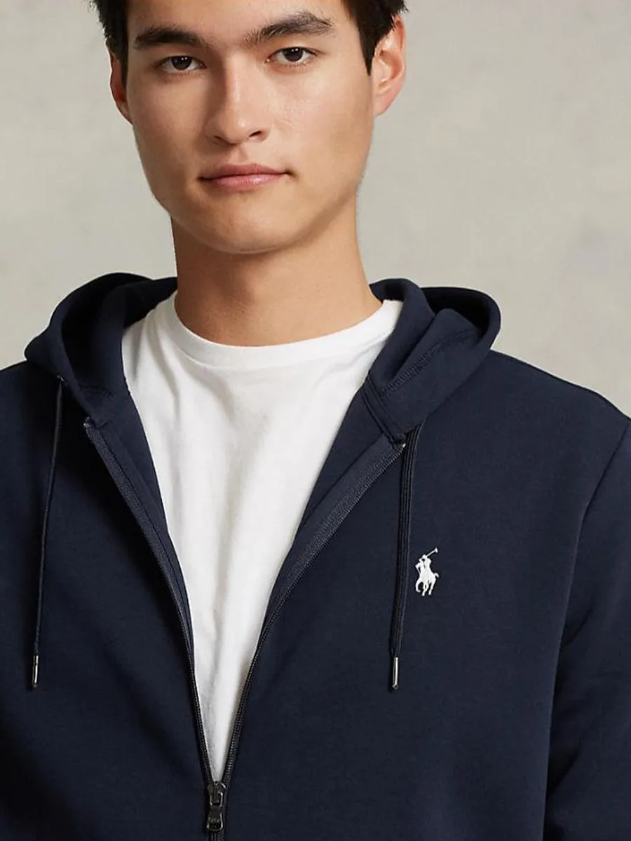 POLO RALPH LAUREN Men Jacket-Double-Knit Full-Zip Hoodie-Navy-410 POLO RALPH LAUREN Men Jacket-Double-Knit Full-Zip Hoodie-Navy-410