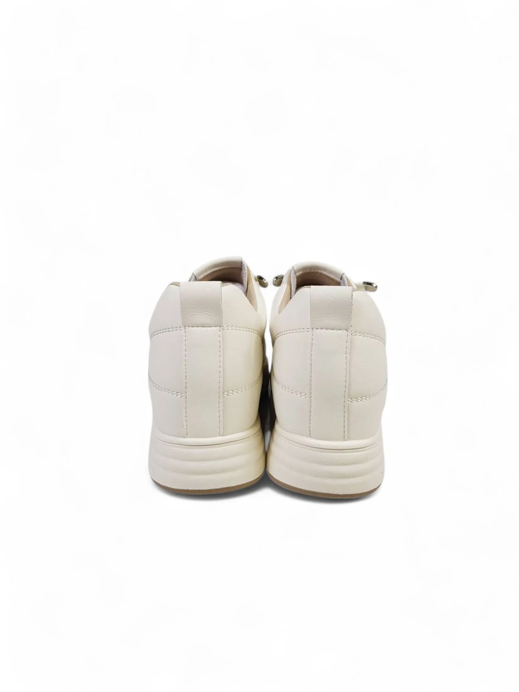THAMES Women Sneakers Height 1.5 Inch Cream THAMES Women Sneakers Height 1.5 Inch Cream