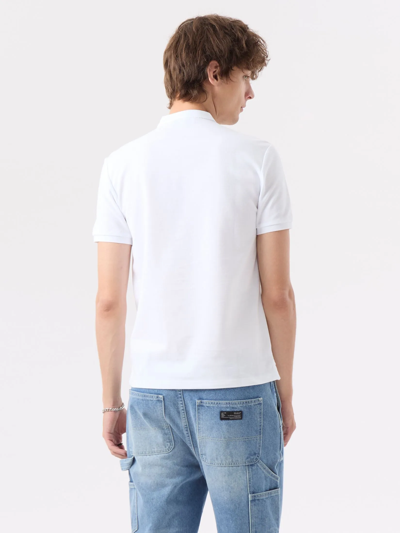ESP Frenchie Polo Shirt Men White ESP Frenchie Polo Shirt Men White
