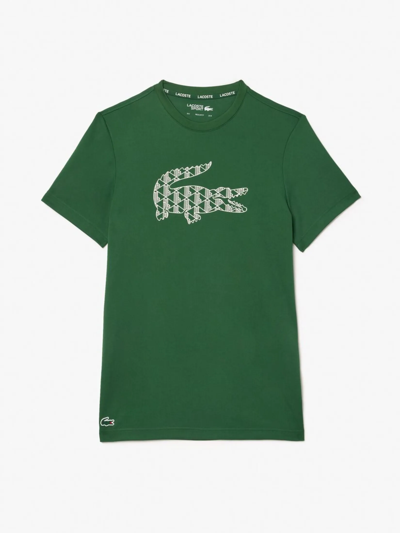 LACOSTE Ultra Dry Piqu  Tennis T-shirt Green LACOSTE Ultra Dry Piqu  Tennis T-shirt Green