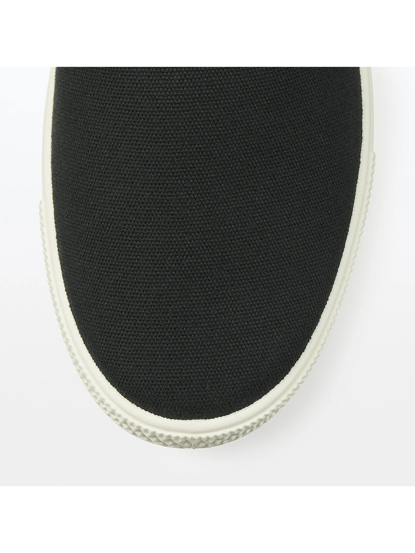 MUJI Men Slip-On Sneakers Less Tiring Black MUJI Men Slip-On Sneakers Less Tiring Black