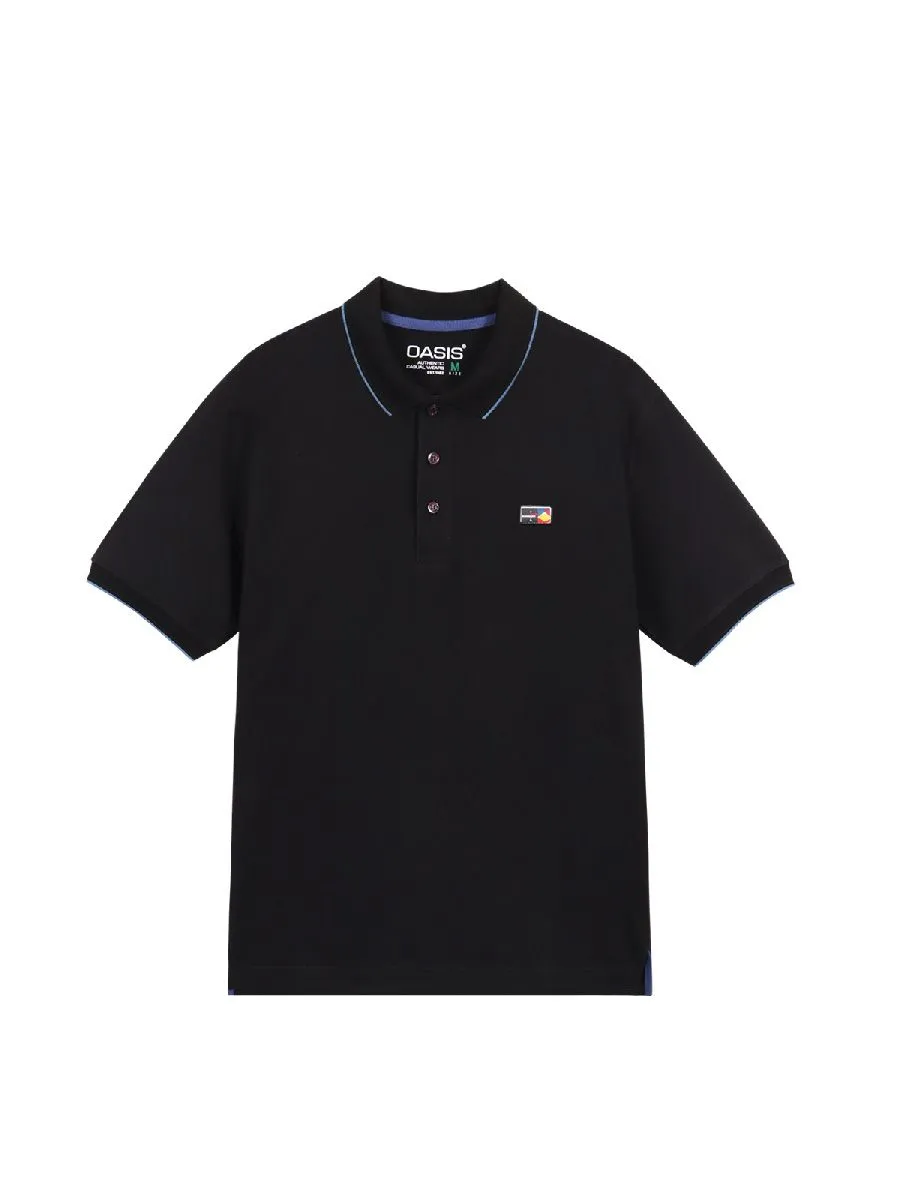 OASIS Men's short sleeve polo shirt Black OASIS Men's short sleeve polo shirt Black