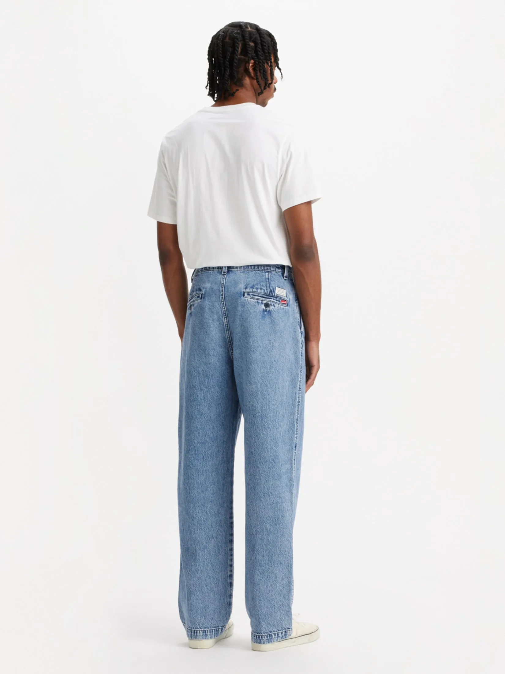 LEVI'S Men's XX Chino Loose Straight Pleated Pants Dark Blue LEVI'S Men's XX Chino Loose Straight Pleated Pants Dark Blue