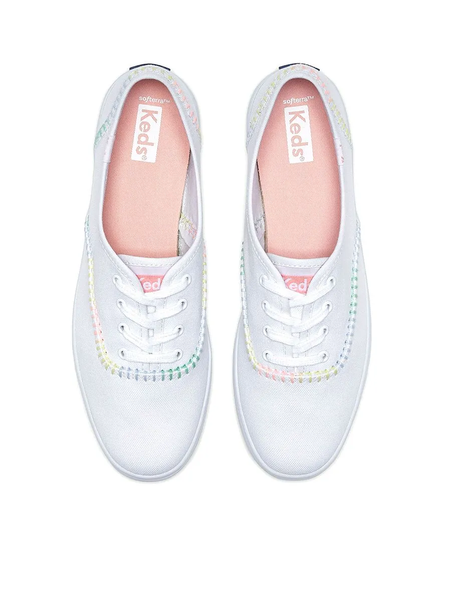 KEDS Women Champion Canvas Whipstitch White/Multi KEDS Women Champion Canvas Whipstitch White/Multi