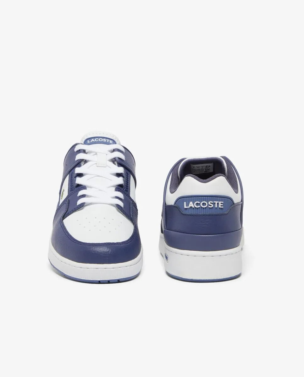 LACOSTE Men’s Court Cage Leather Sneakers Blue LACOSTE Men’s Court Cage Leather Sneakers Blue