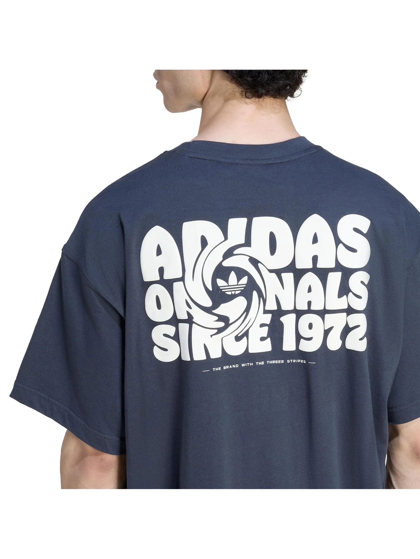 ADIDAS Men T-Shirt Revtext GFX KS8484 Dark Grey / Carbon ADIDAS Men T-Shirt Revtext GFX KS8484 Dark Grey / Carbon