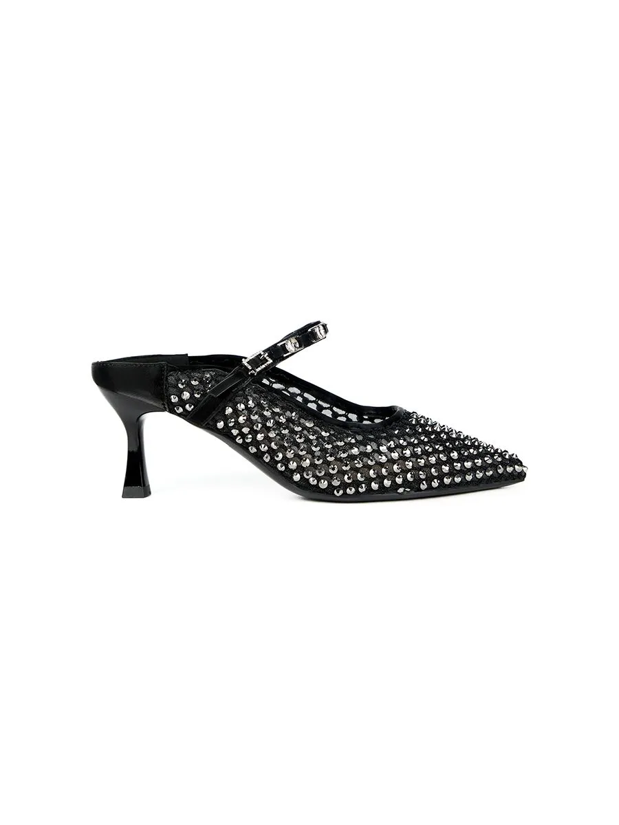 SHU WOMEN  DGB 2.5" MARY JANE POITED TOE - BLACK SHU WOMEN  DGB 2.5" MARY JANE POITED TOE - BLACK