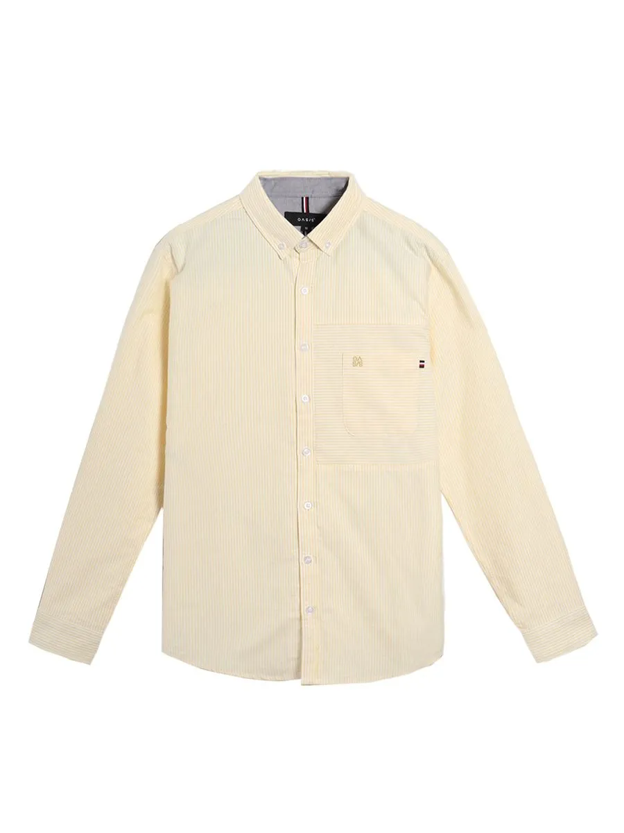 OASIS Men's Long Sleeve Shirt Yellow OASIS Men's Long Sleeve Shirt Yellow