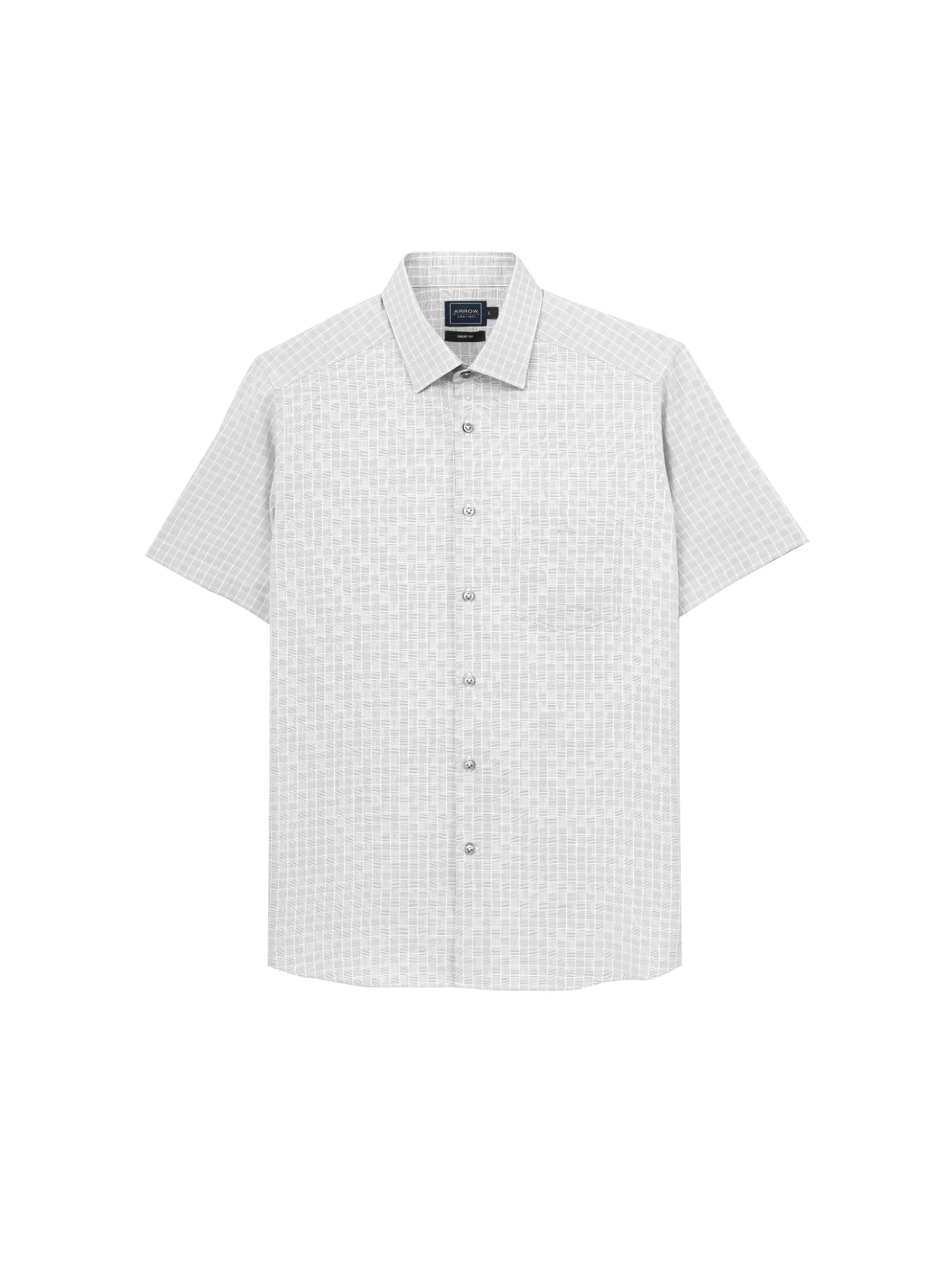 ARROW Shirt SMART style short sleeve MACM208GY - Grey ARROW Shirt SMART style short sleeve MACM208GY - Grey