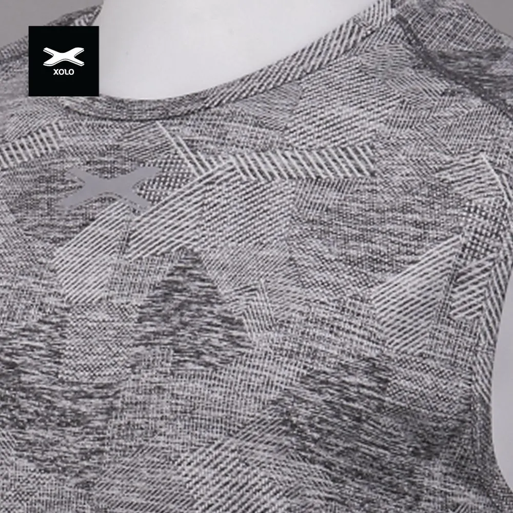 XOLO Grey Men's XOLO WEAVING WALL TANK TOPS (040028) XOLO Grey Men's XOLO WEAVING WALL TANK TOPS (040028)