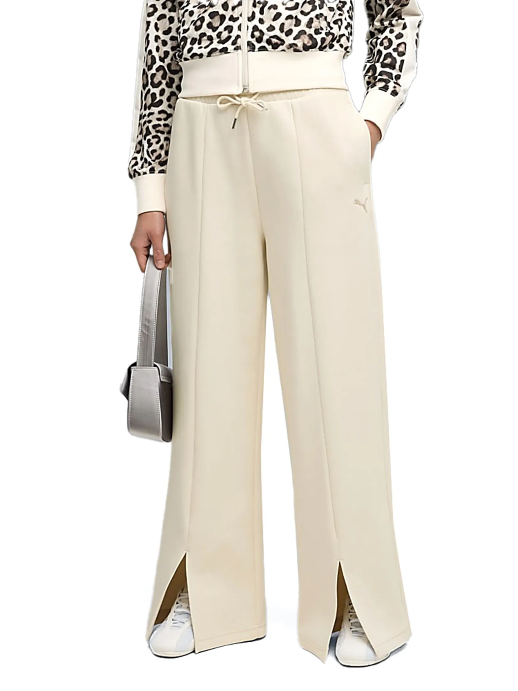 PUMA Women Pants Wardrobe Essentials Relaxed 632053-87 Alpine Snow PUMA Women Pants Wardrobe Essentials Relaxed 632053-87 Alpine Snow