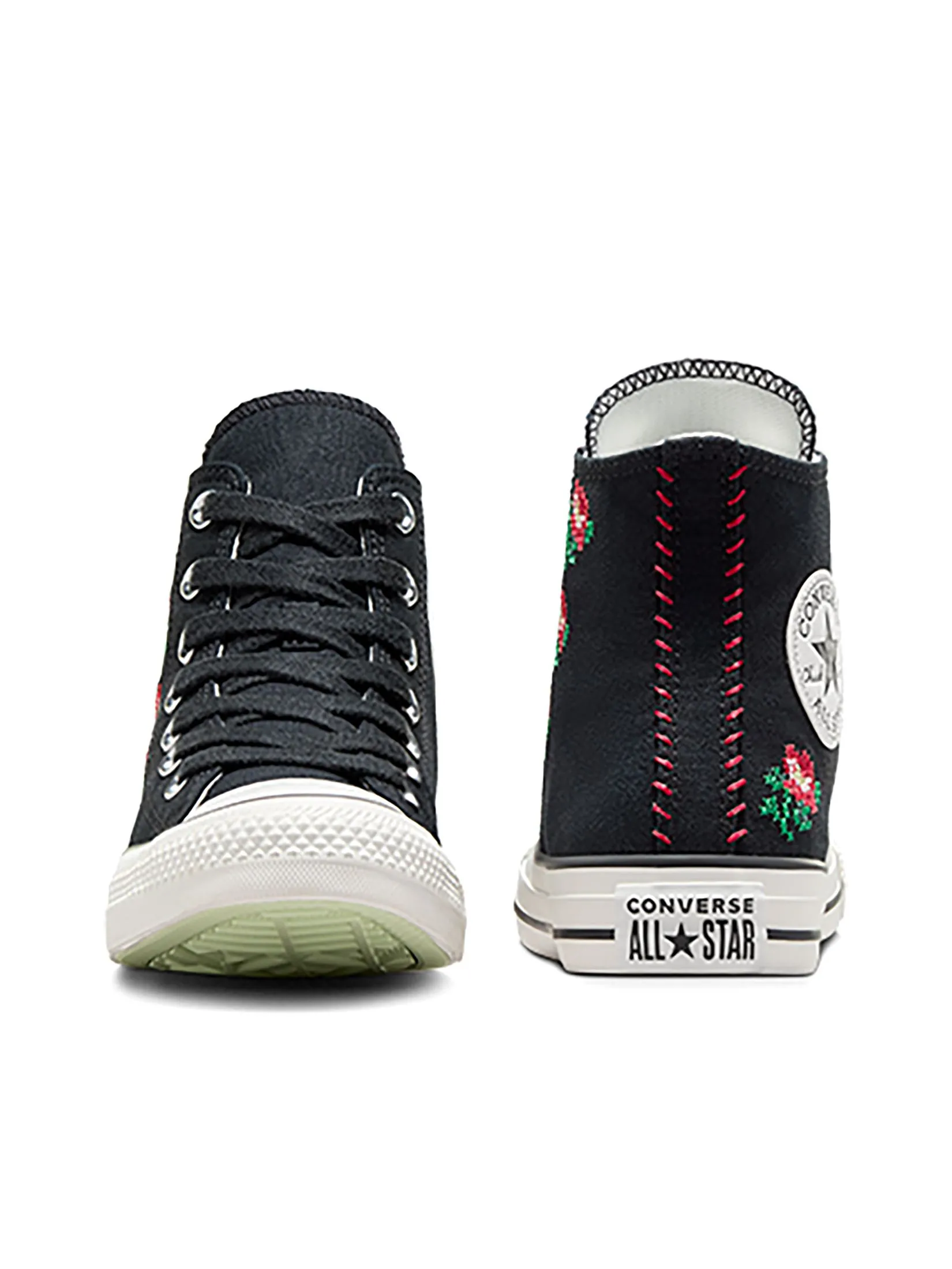 CONVERSE Women Sneakers Ctas Spring Refresh: Floral Hi Black Black/Lt Jellyfish Jitter/Surplus Mint CONVERSE Women Sneakers Ctas Spring Refresh: Floral Hi Black Black/Lt Jellyfish Jitter/Surplus Mint