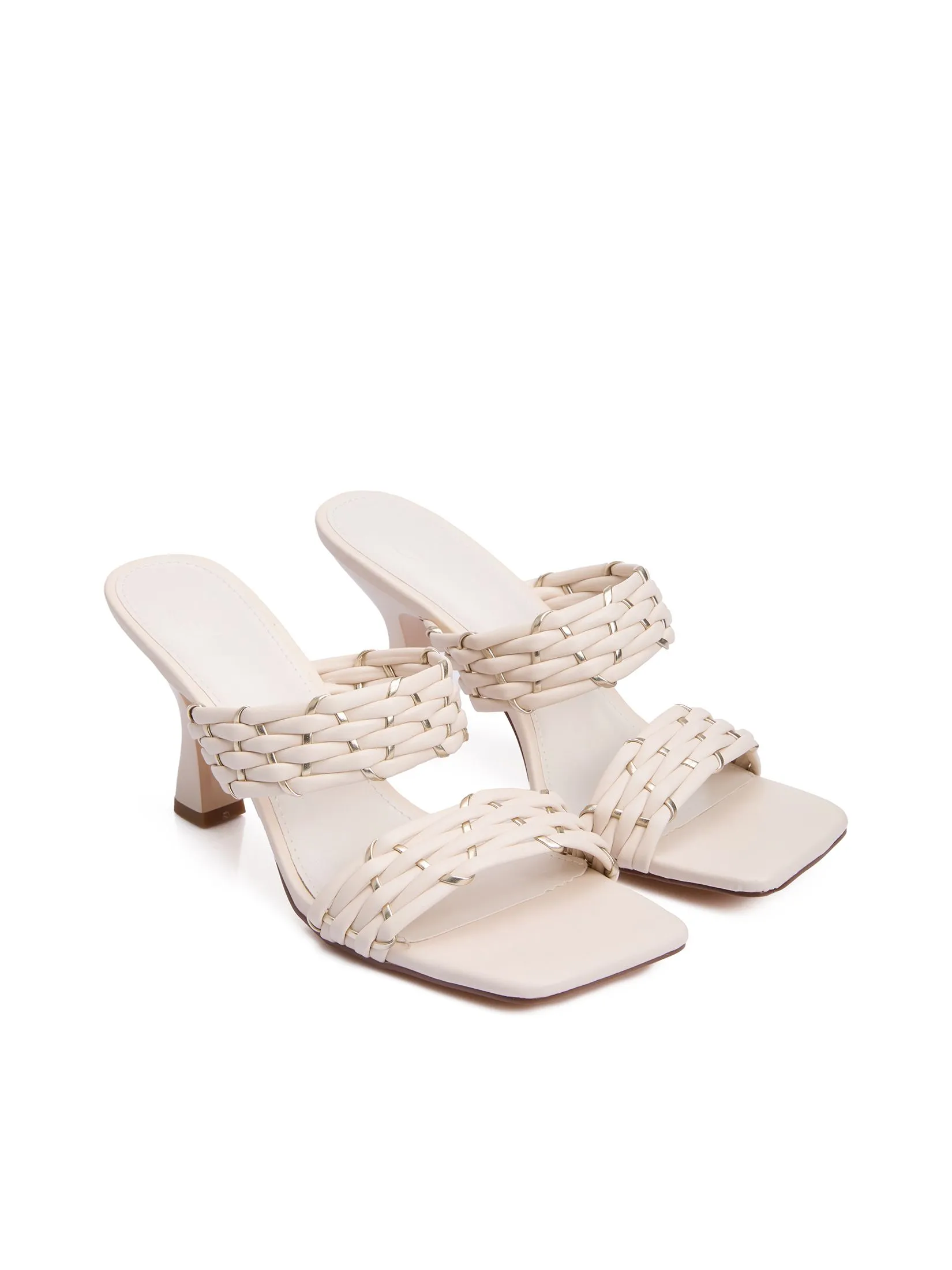 FOF Women High Heels With Woven Detail FOF Women High Heels With Woven Detail