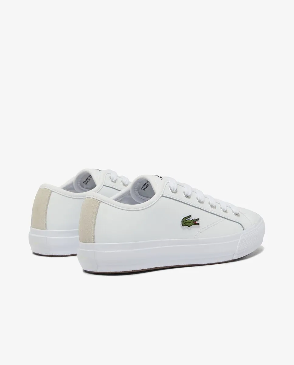 LACOSTE Women’s Backcourt Leather Sneakers White LACOSTE Women’s Backcourt Leather Sneakers White