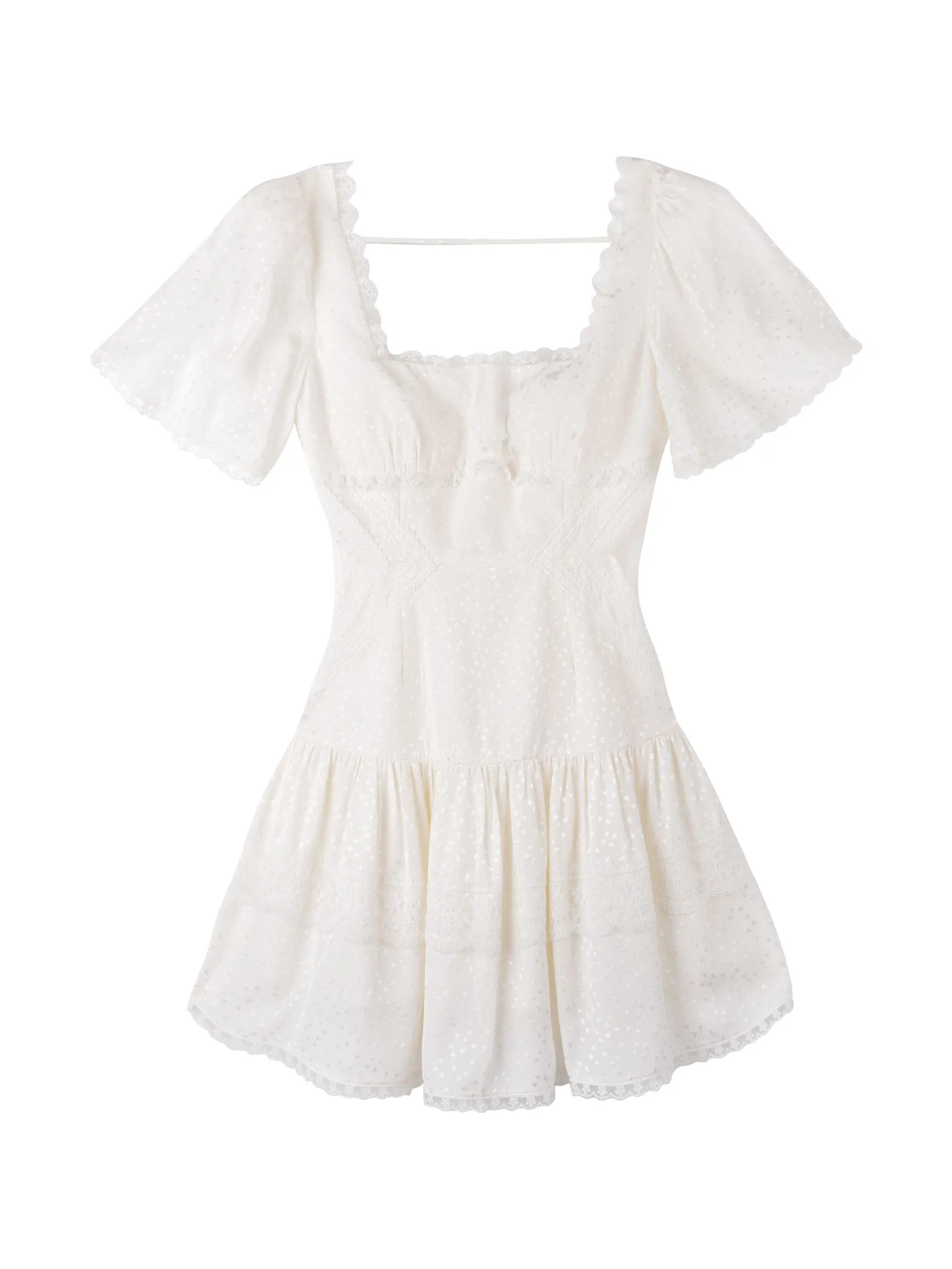 KLOSET (SS25) Women Cut-Out Dress White KLOSET (SS25) Women Cut-Out Dress White
