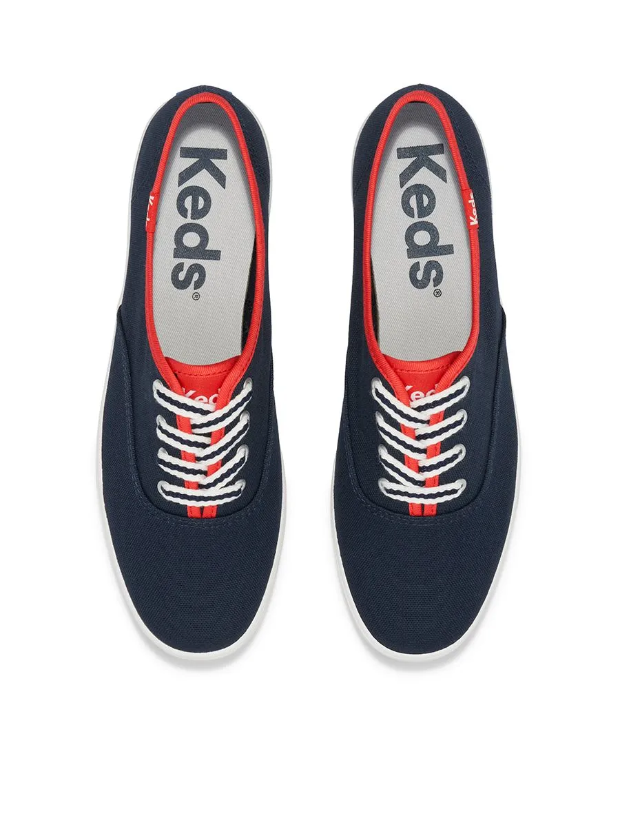 KEDS Women Champion Canvas Varsity Lace Blue KEDS Women Champion Canvas Varsity Lace Blue