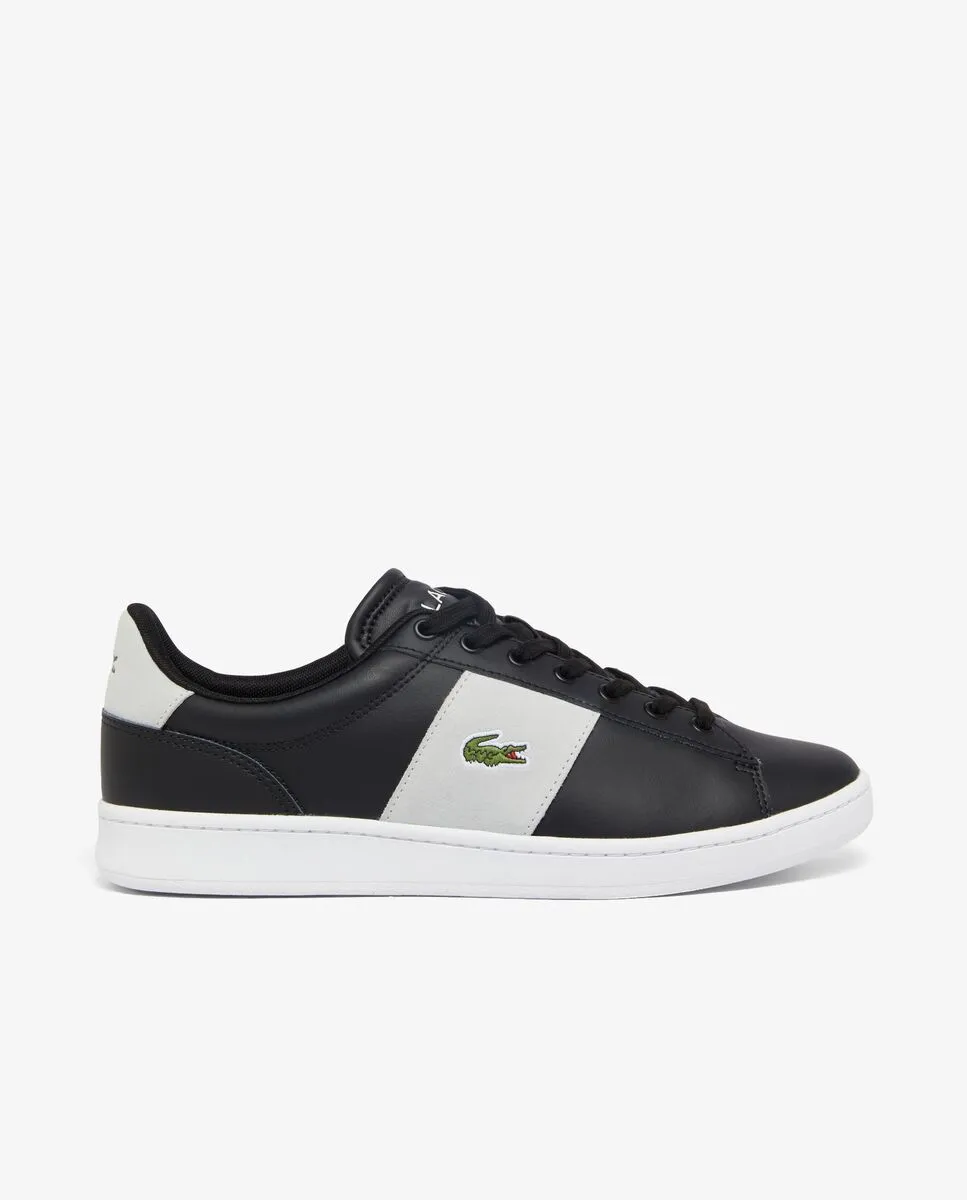 LACOSTE Men’s Carnaby Set CGR Bar Leather Sneakers Black LACOSTE Men’s Carnaby Set CGR Bar Leather Sneakers Black