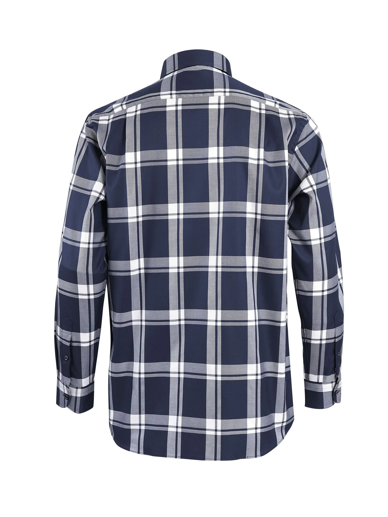 DAKS Men Long Sleeve Shirt Regular Fit Navy DAKS Men Long Sleeve Shirt Regular Fit Navy