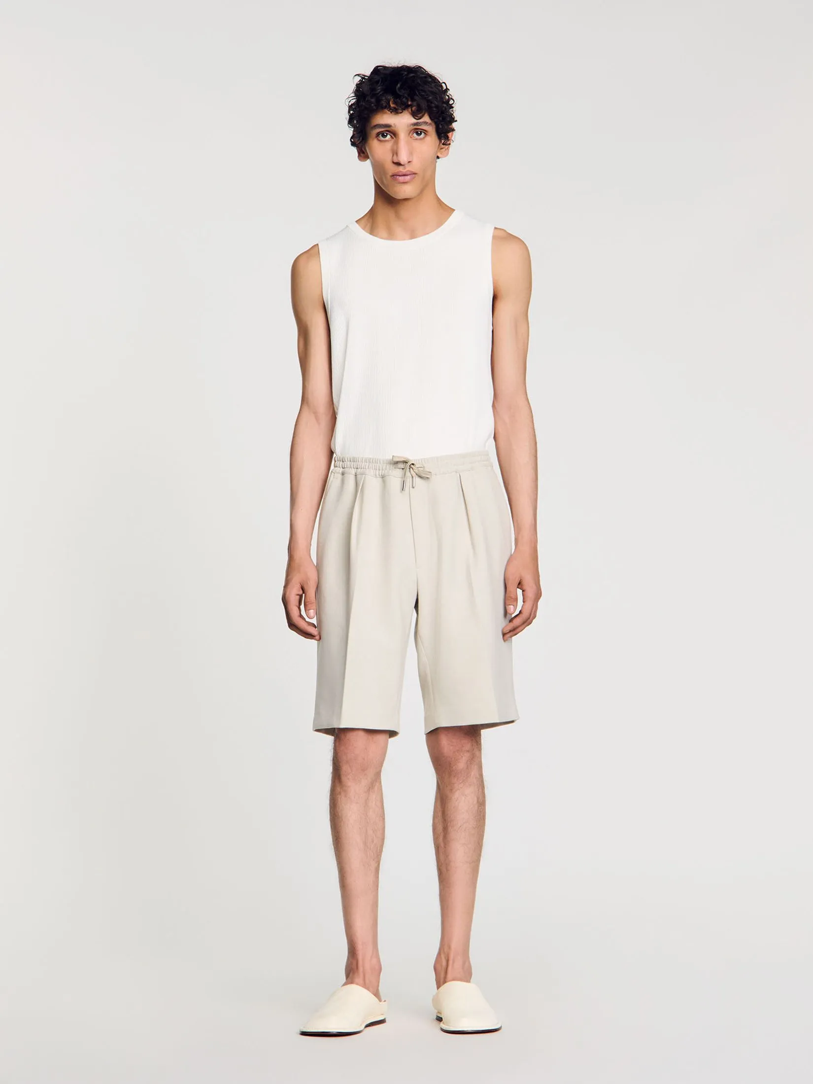 SANDRO Jersey Bermuda Shorts