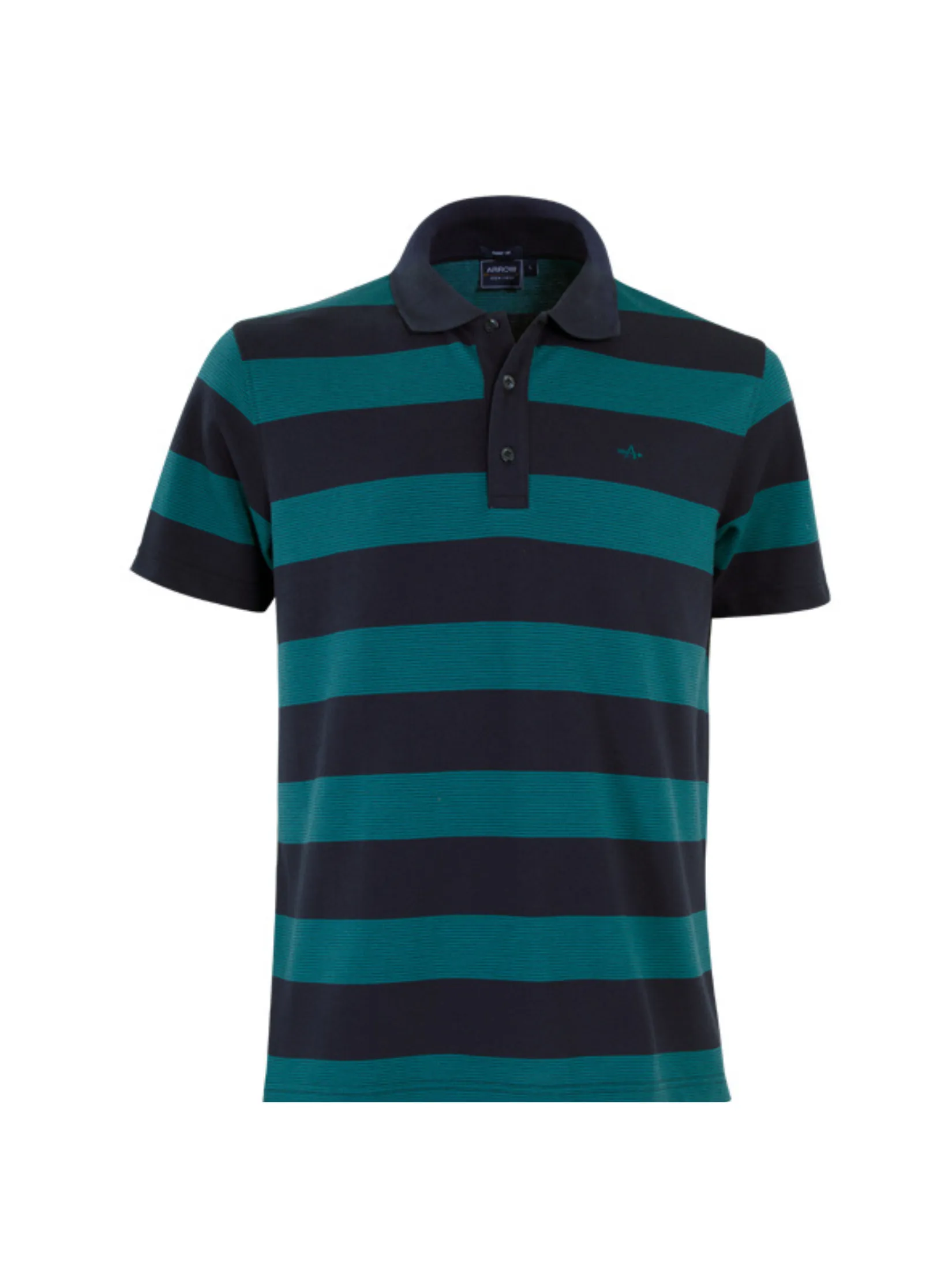 ARROW STRIPED COTTON POLO Men's polo shirt striped fabric Smart style MPCM218DV - Navy Blue/Green ARROW STRIPED COTTON POLO Men's polo shirt striped fabric Smart style MPCM218DV - Navy Blue/Green