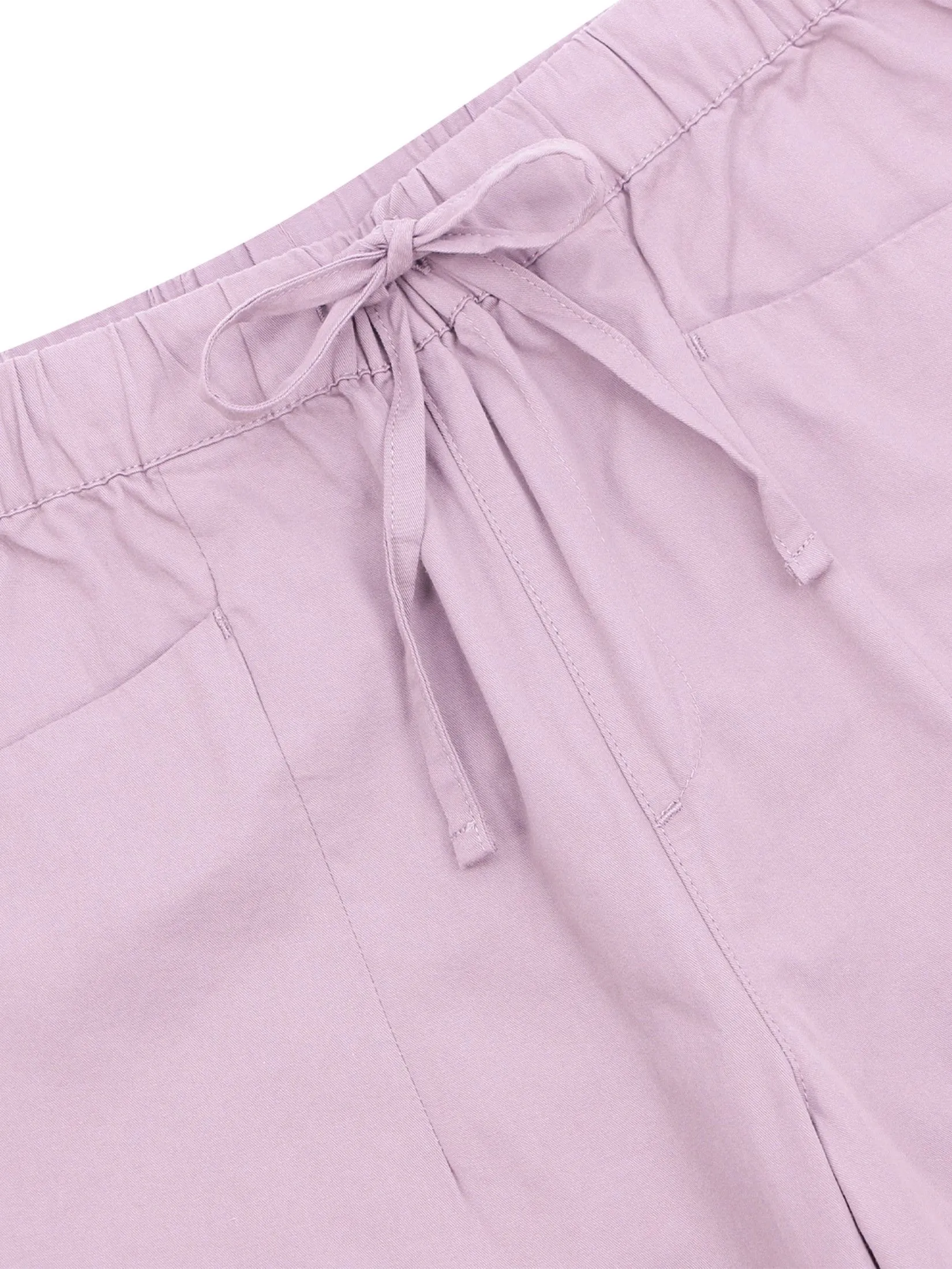 GIORDANO Women's Regular Woven Audrey Pants Burnished Lilac pink GIORDANO Women's Regular Woven Audrey Pants Burnished Lilac pink