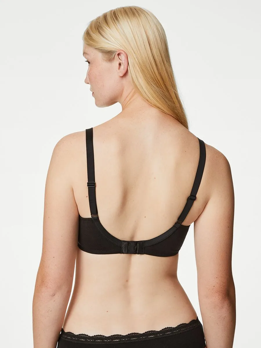 MARKS & SPENCER Women Bra Cotton & Lace Non Wired Full Cup 3 pk Multi-Color MARKS & SPENCER Women Bra Cotton & Lace Non Wired Full Cup 3 pk Multi-Color