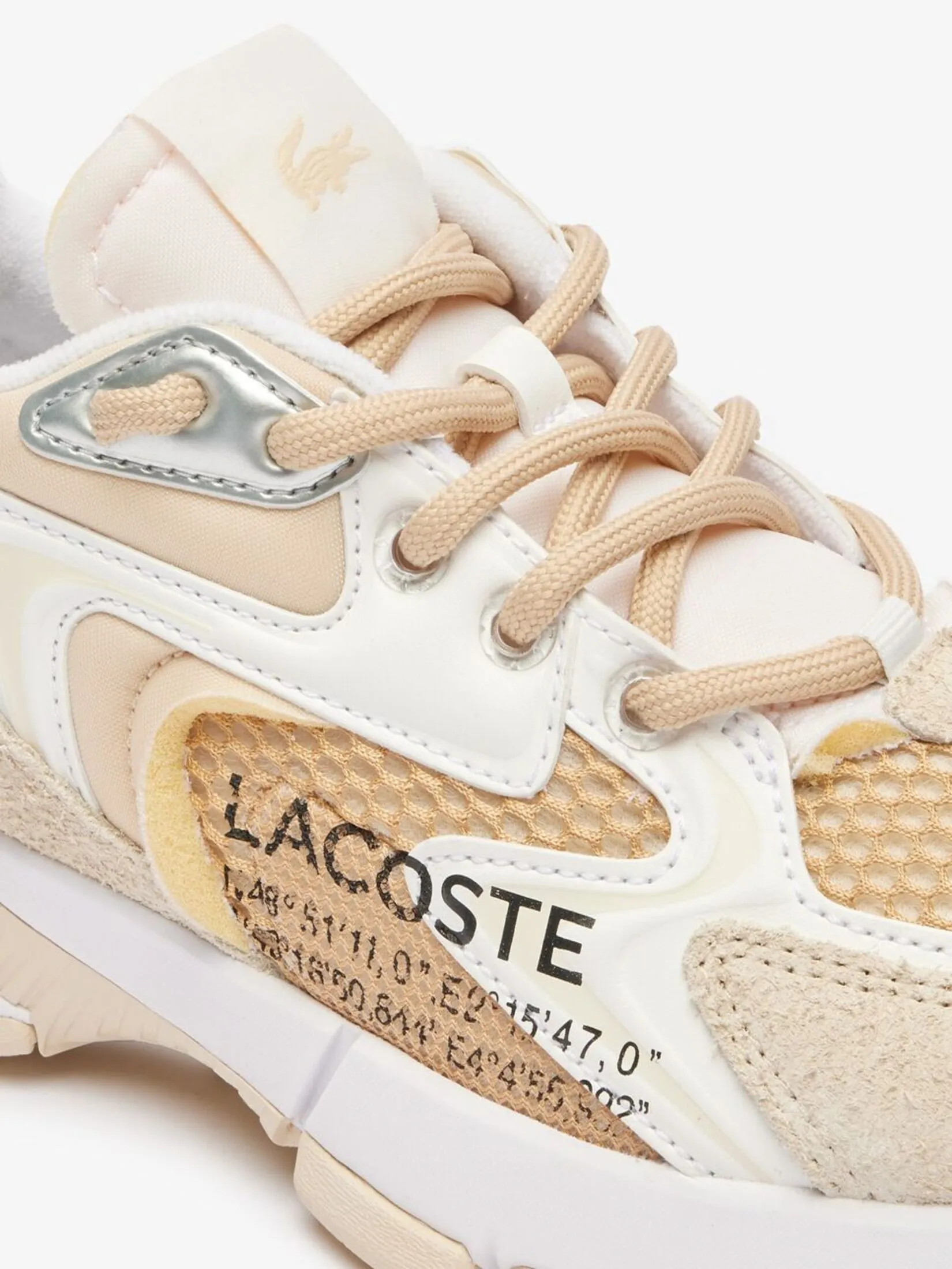 LACOSTE Women’s L003 Neo Trainers Beige LACOSTE Women’s L003 Neo Trainers Beige