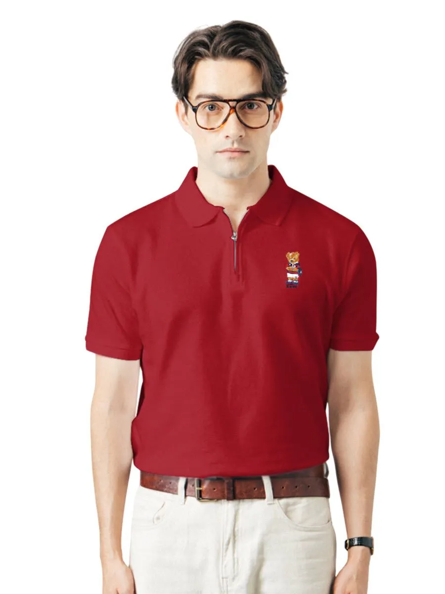 BEVERLY HILLS POLO CLUB Red Men Polo Shirts Model BN2B166 BEVERLY HILLS POLO CLUB Red Men Polo Shirts Model BN2B166