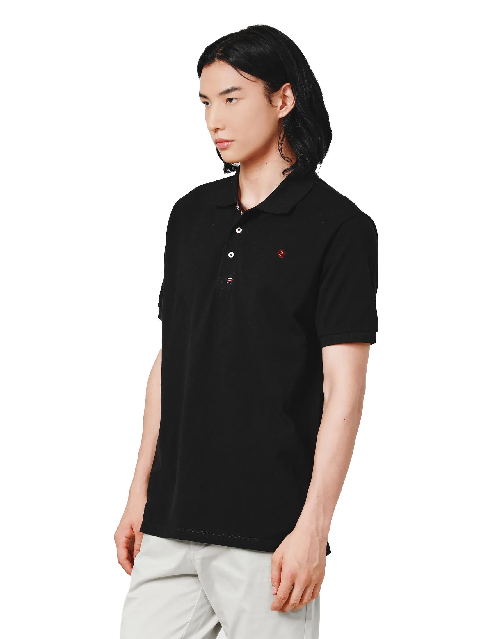JOHN HENRY Men's Polo (Slim Fit) ESSENTIALS Black JOHN HENRY Men's Polo (Slim Fit) ESSENTIALS Black
