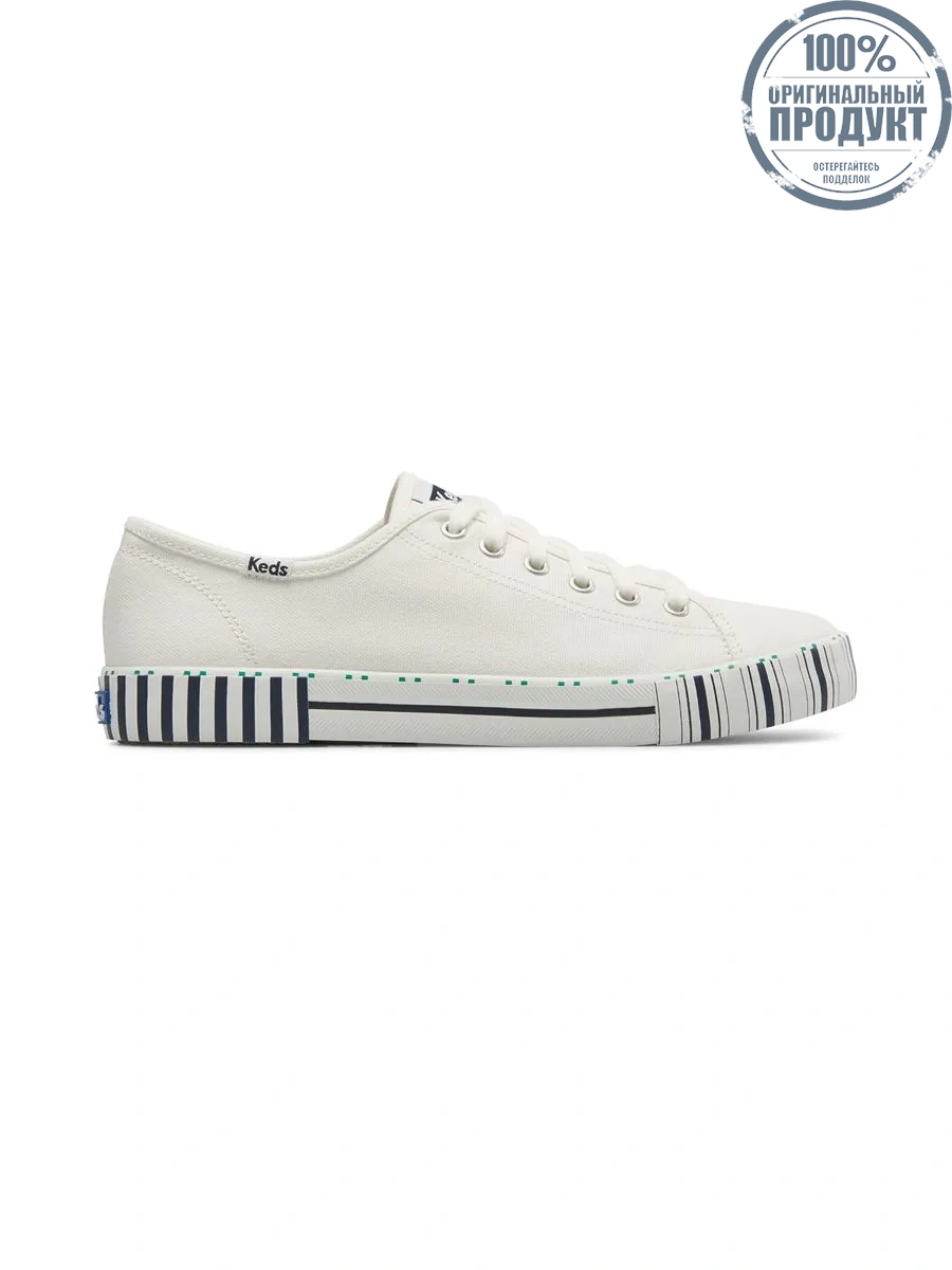 KEDS White/Navy Kickstart Tennis Stripe KEDS White/Navy Kickstart Tennis Stripe
