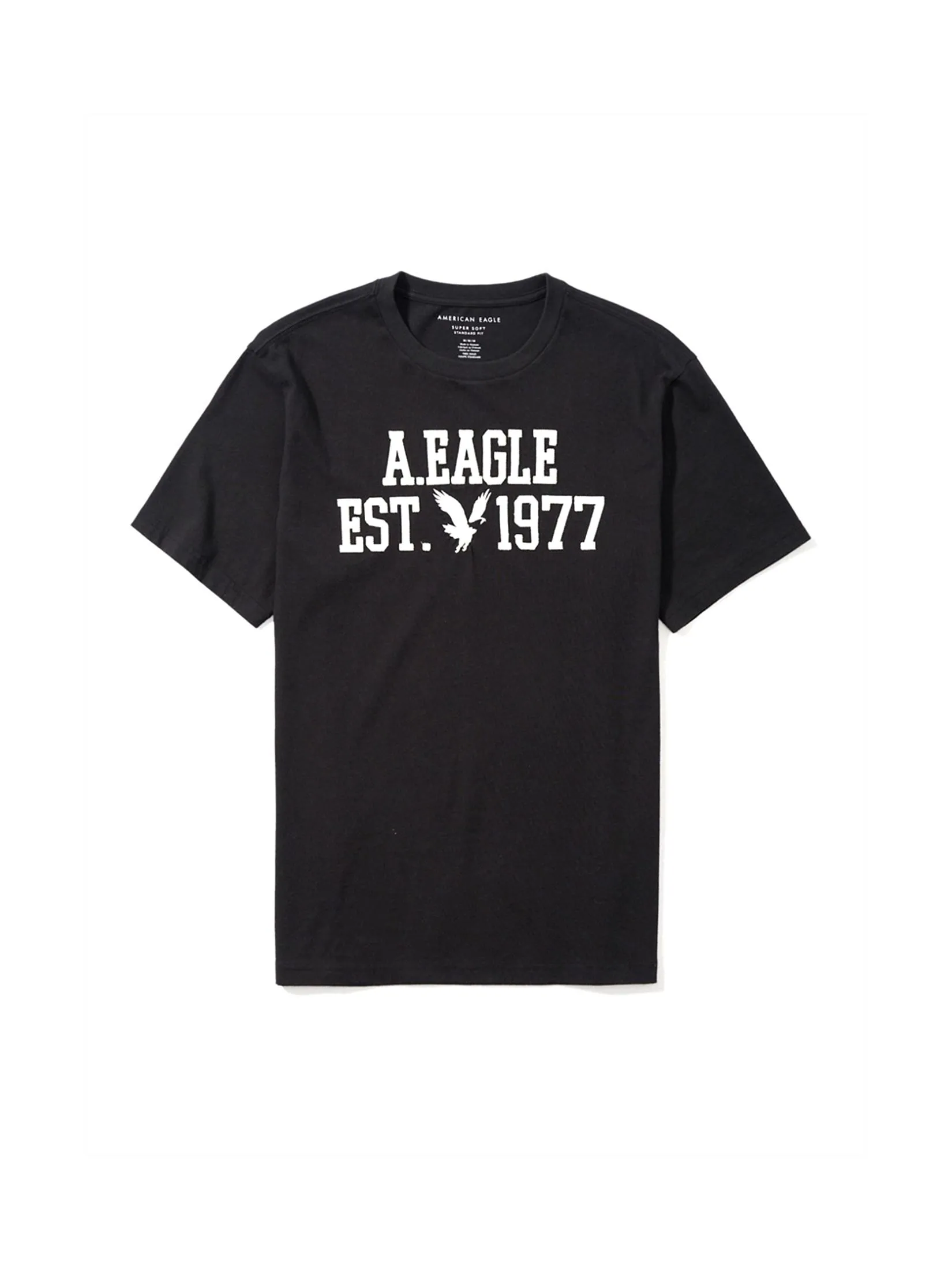 American Eagle MEN G ELEV INTL SS SET IN TEE- PC DYE + SERIOUSLY SOFT 001 BLACK American Eagle MEN G ELEV INTL SS SET IN TEE- PC DYE + SERIOUSLY SOFT 001 BLACK