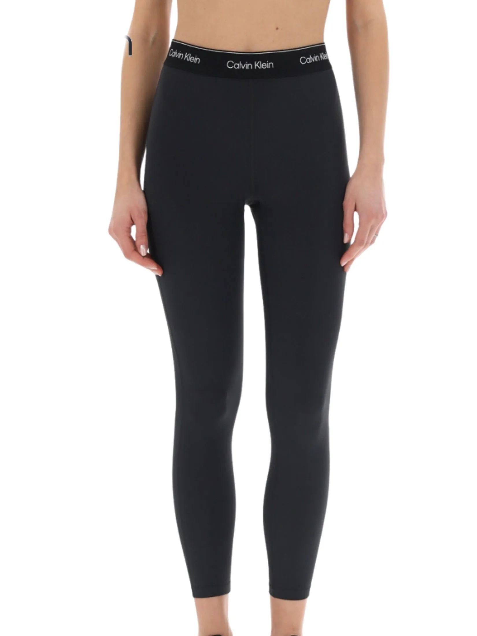 CALVIN KLEIN Women's Essentials Modern Sport High Rise 7/8 Legging Black CALVIN KLEIN Women's Essentials Modern Sport High Rise 7/8 Legging Black
