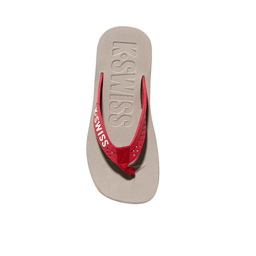 K-SWISS Unisex Sandals Cozy Red - KS060SH053EGTH K-SWISS Unisex Sandals Cozy Red - KS060SH053EGTH