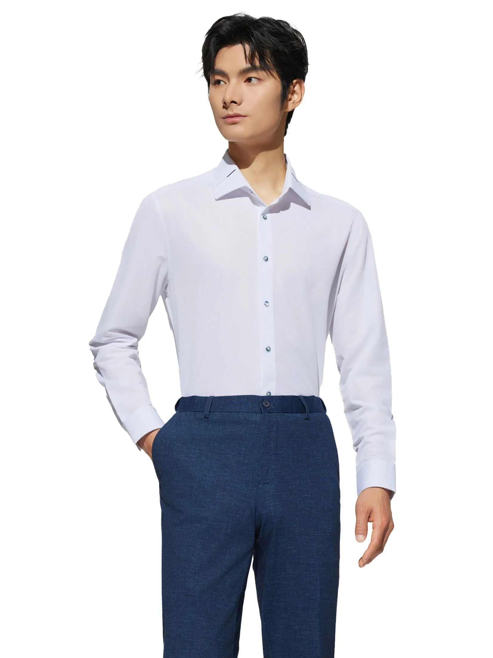 G2000 Men Clothing Non-Iron Dry Shirt  Smart Fit - White G2000 Men Clothing Non-Iron Dry Shirt  Smart Fit - White
