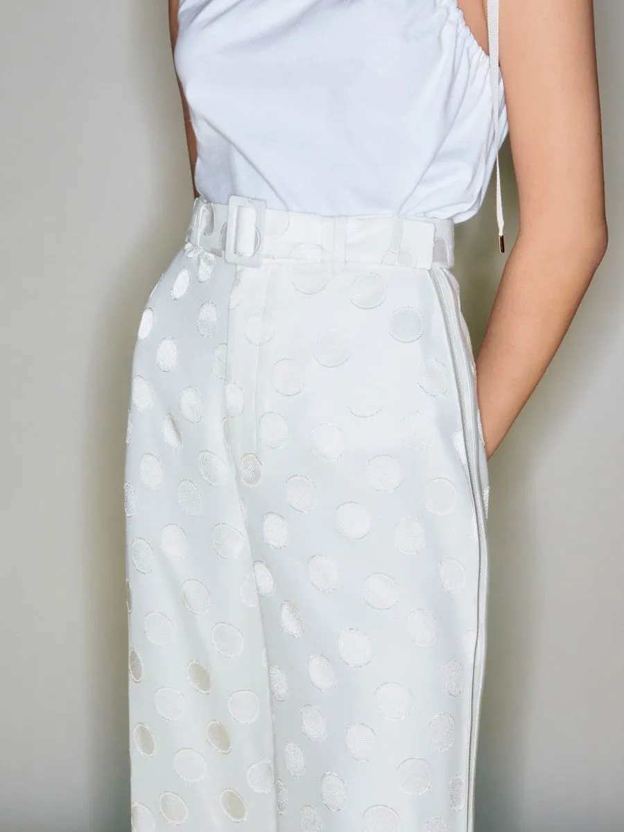 ASV (RS24) Suzette Silk Organza Women Pants White ASV (RS24) Suzette Silk Organza Women Pants White