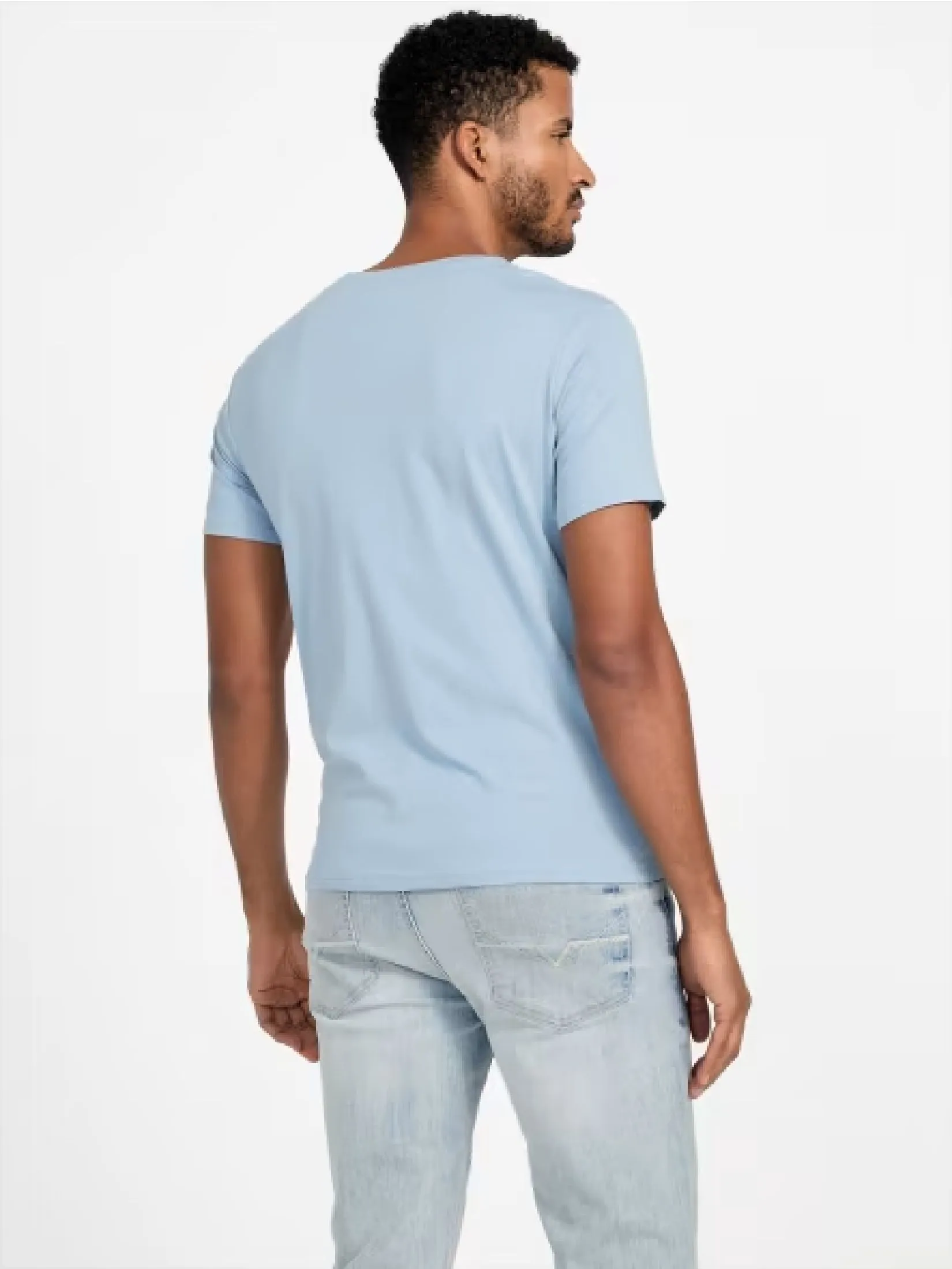 GUESS GUESS MEN  Eco Kris Logo Tee X4GI00KAK91 - Blue GUESS GUESS MEN  Eco Kris Logo Tee X4GI00KAK91 - Blue