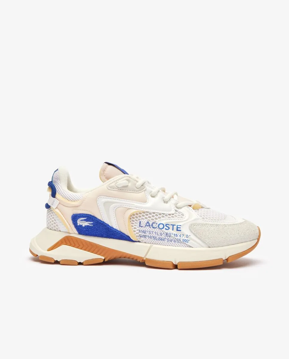 LACOSTE Men’s L003 Neo Contrasted Accent Trainers White LACOSTE Men’s L003 Neo Contrasted Accent Trainers White