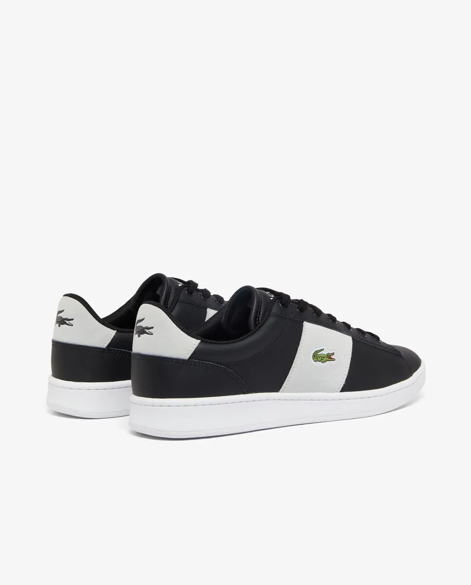 LACOSTE Men’s Carnaby Set CGR Bar Leather Sneakers Black LACOSTE Men’s Carnaby Set CGR Bar Leather Sneakers Black