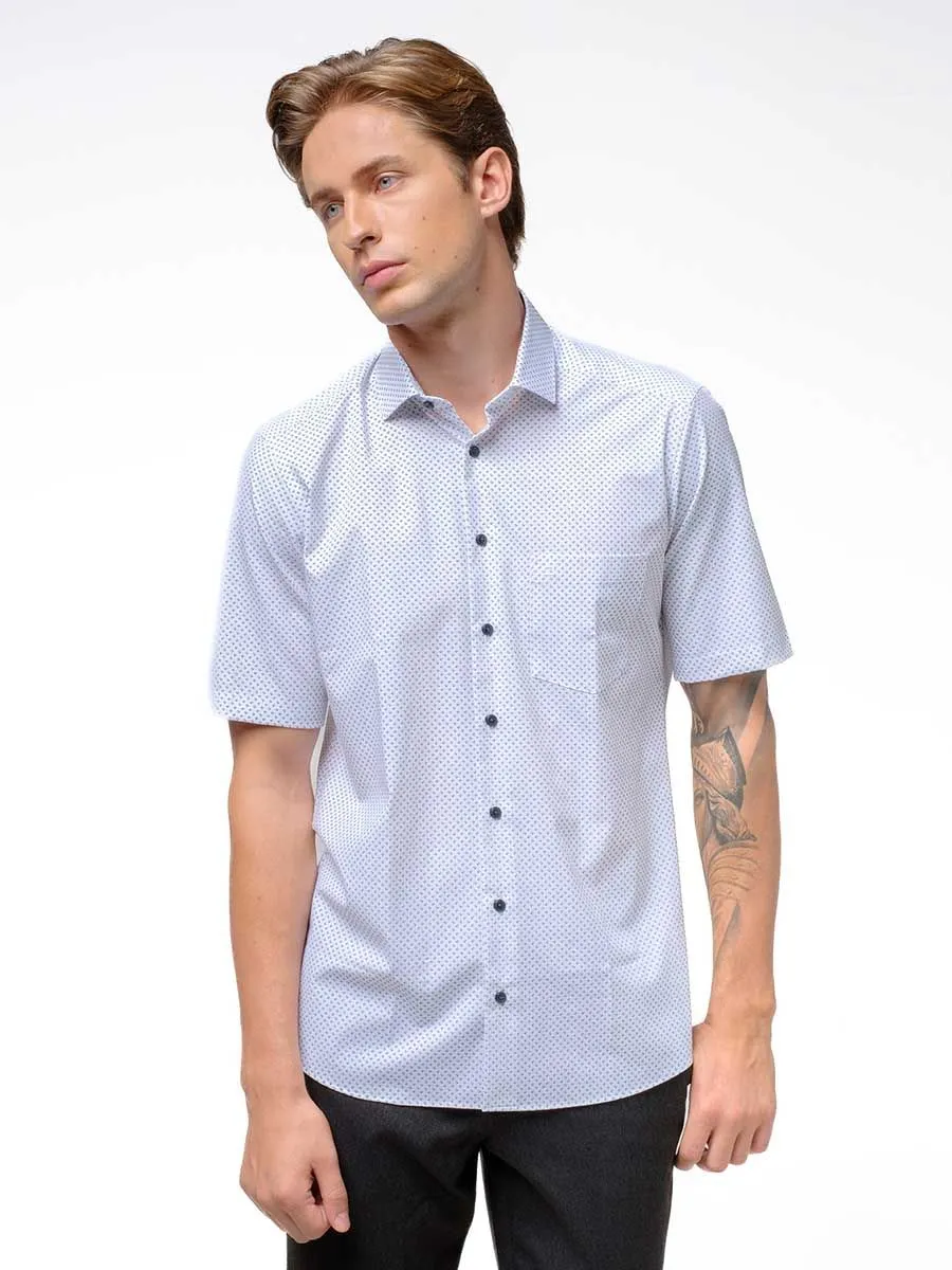 OLYMP MEN SHIRT  SHORT SLEEVES  CLAMATE CONTROL DYNAMIC FLEX  MODERN FIT  WHITE OLYMP MEN SHIRT  SHORT SLEEVES  CLAMATE CONTROL DYNAMIC FLEX  MODERN FIT  WHITE