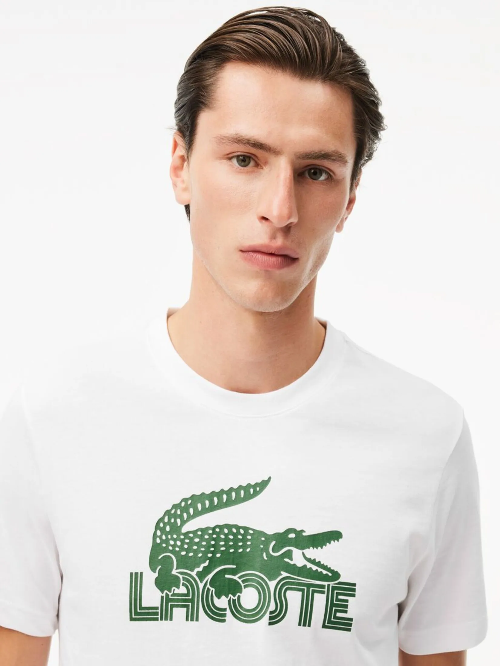LACOSTE Ultra Dry Cotton Sport T-shirt White LACOSTE Ultra Dry Cotton Sport T-shirt White