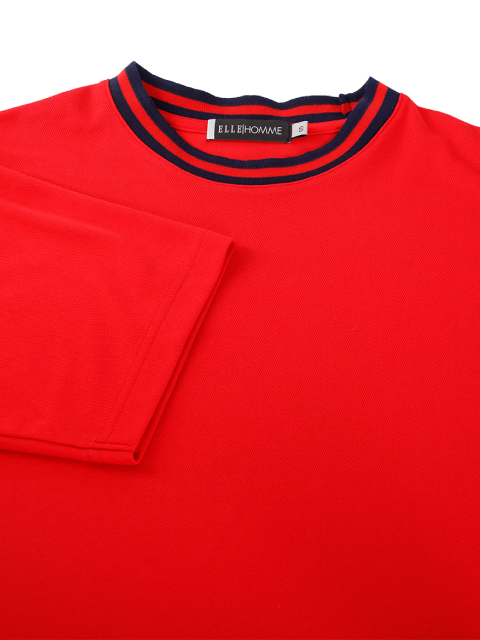 ELLE HOMME Men's T-shirt short sleeves round neck W8K913 - Red ELLE HOMME Men's T-shirt short sleeves round neck W8K913 - Red
