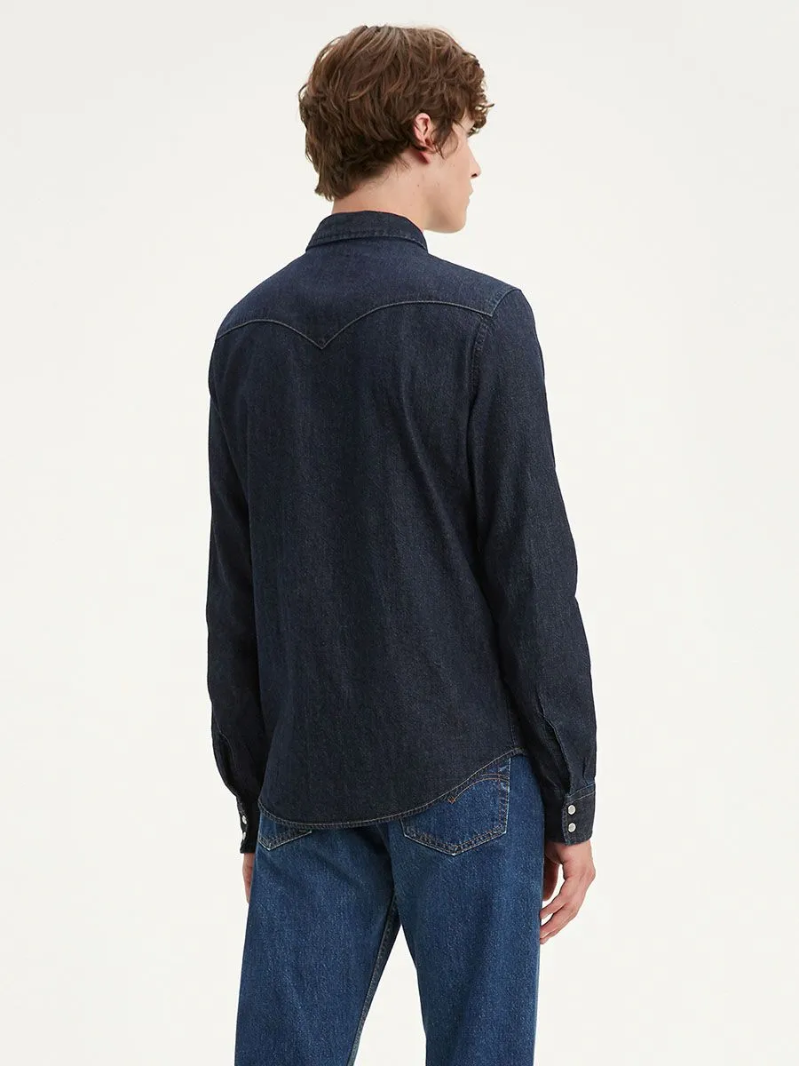 LEVI'S Men's Classic Western Standard Red Cast Rinse Takedown Navy Blue LEVI'S Men's Classic Western Standard Red Cast Rinse Takedown Navy Blue