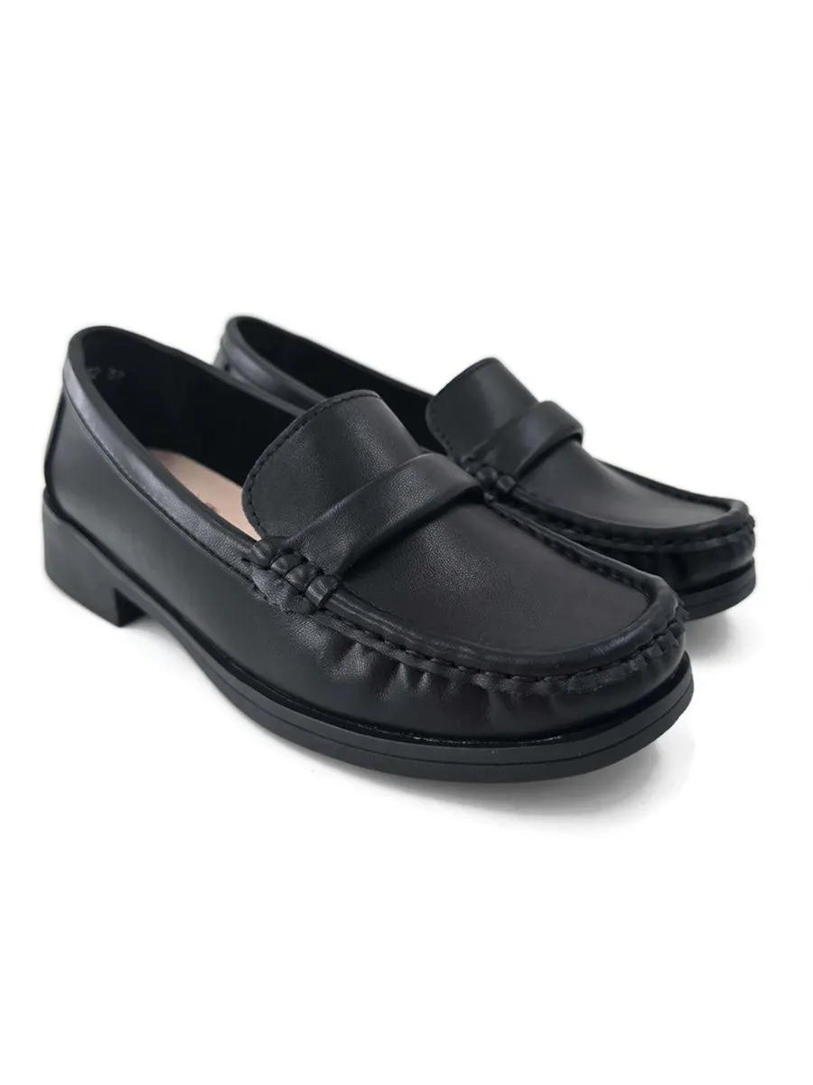 KLIN Woman Loafer Court Shoes Black