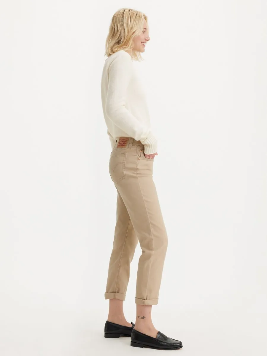 LEVI'S Women's Mid-Rise Boyfriend Jeans Safari Twill